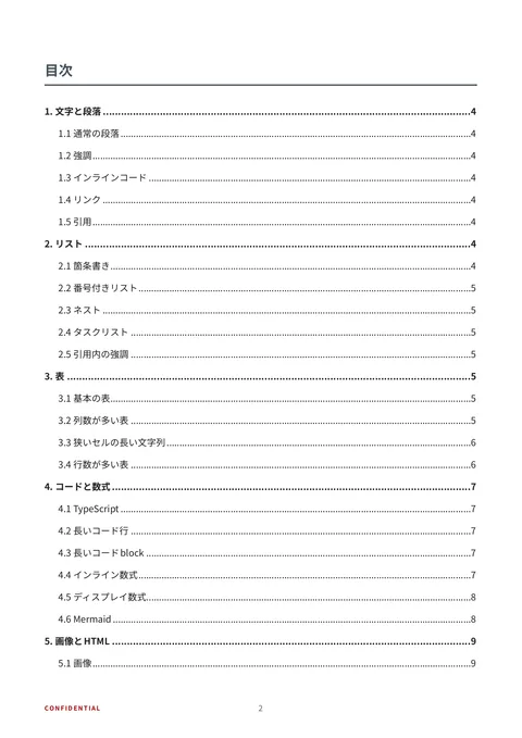 default template (ja sample) — page 2