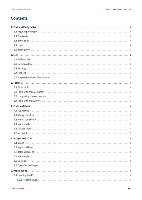 technical template (en sample) — page 2