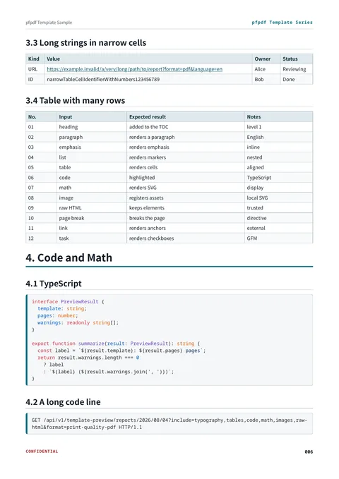 technical template (en sample) — page 6